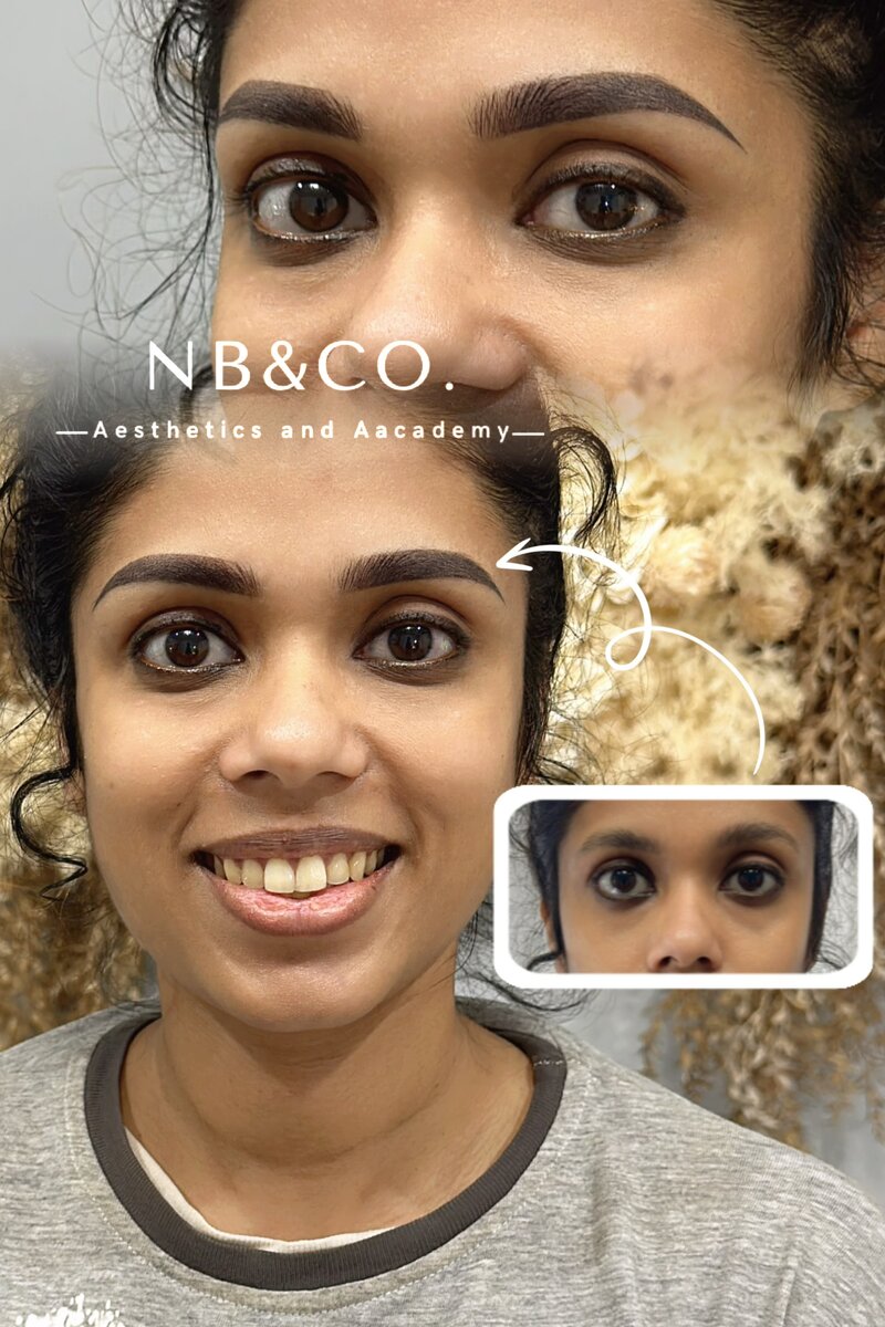 Nano ombre combination brows Melbourne - multi-dimensional eyebrow tattoo