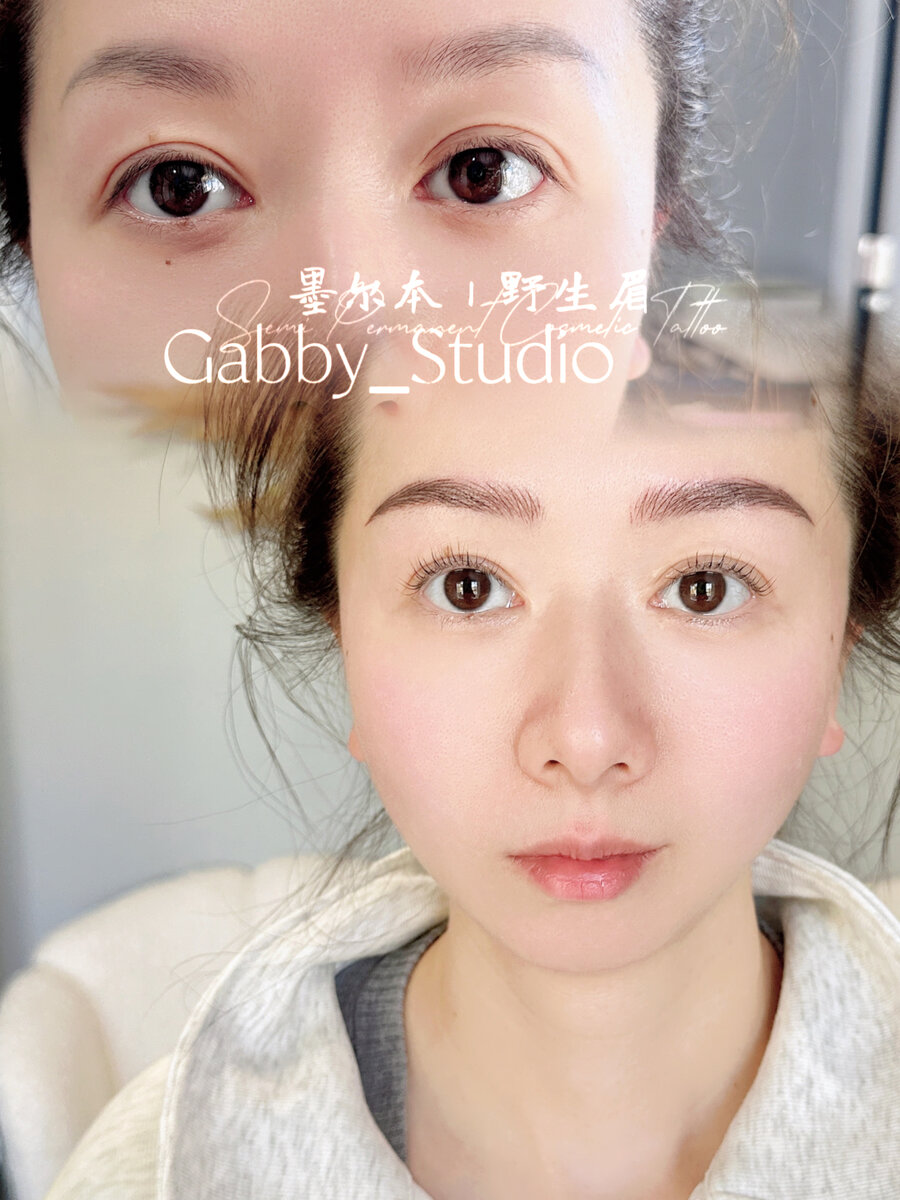 Hybrid brow technique Melbourne - most comprehensive eyebrow enhancement