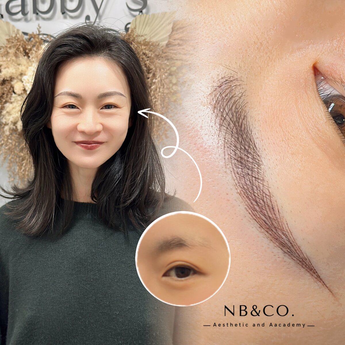 Nano brow tattooing technique Melbourne - digital eyebrow enhancement