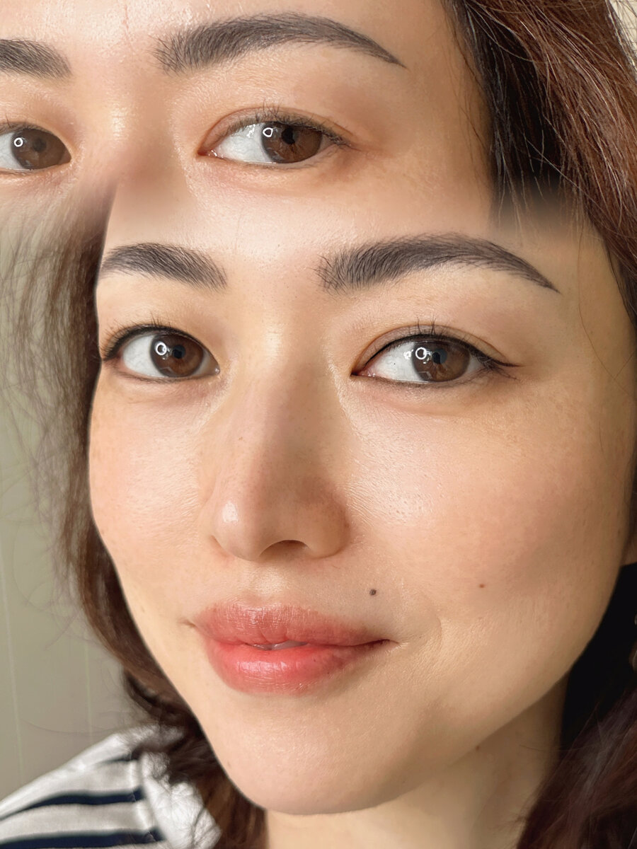 Natural eyeliner tattoo results Melbourne - lash line enhancement